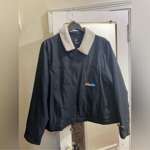 Nike Black Jacket with White Logo
